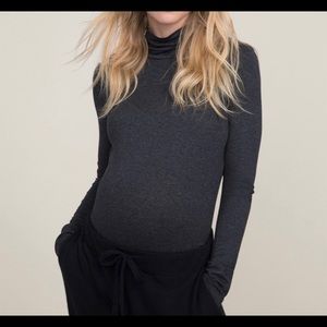 HATCH Collection Maternity Jersey Turtleneck
